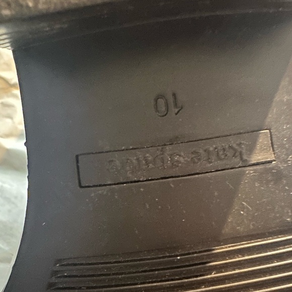 Kate Spade Black Ankle Booties with Gold Trim - Picture 13 of 14